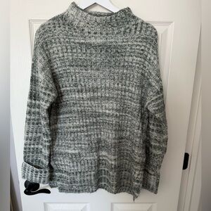 Old Navy Textured Gray Cowl Neck Sweater